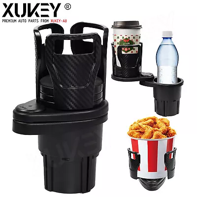 $16.95 • Buy Car Double Cup Holder Expander Auto Drink Holder W/360° Rotating Adjustable Base