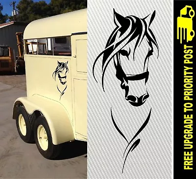 LARGE HORSE DECAL UTE 4WD HORSE FLOAT Car 4x4 Window STICKER 500mm • $21.90