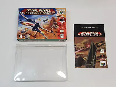 Star Wars Rogue Squadron Original N64 Nintendo 64 Box & Manual Only*damage • $19.95