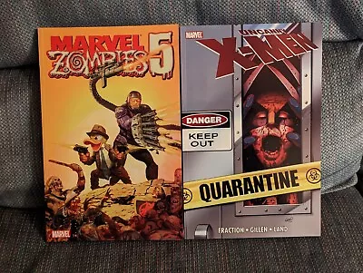 MARVEL ZOMBIES VOLUME 5 1st TPB Print & X-MEN QUARANTINE : 1st TPB Print 2011 • $19.95