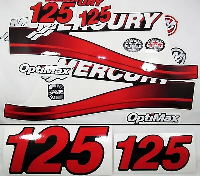 For MERCURY 125 Two Stroke Outboard. Vinyl Decal Set From BOAT-MOTO / Stickers • $46