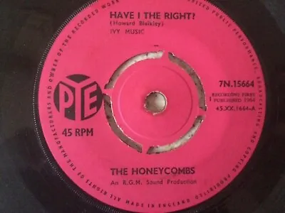 £3.99 • Buy The Honeycombs Have I The Right 1964 Uk Pye Records 7  45 7n.15664