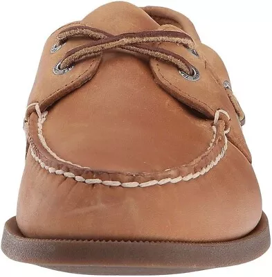 Sperry Authentic Original Leather 2-Eye Moccasin Boat Shoe Sahara Mens Size 10.5 • $44.99