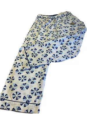$10.50 • Buy Sideline Apparel Sz S Sleep/Lounge Pants NOTRE DAME Navy/Gold Cotton Tie Waist