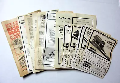 Vintage Life-Like HO Gauge Train Catalog And  Bachmann Assembly Sheets Lot • $9.95