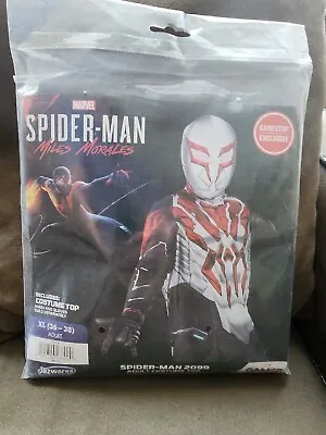 Marvel Spiderman 2099 Miles Morales Adult Costume Top XL (36-38) Top Only NEW • $12