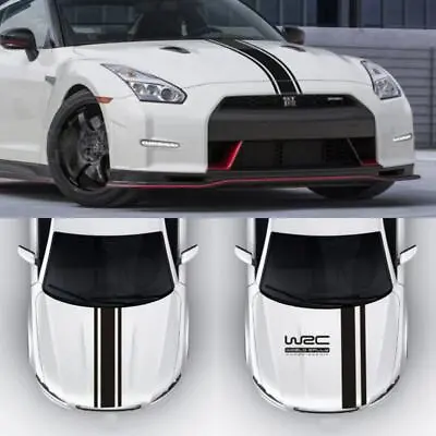 New 2*Design Cool Car Racing Sport Stripe Hood Decal Bonnet Graphic Banner Vinyl • £10.68