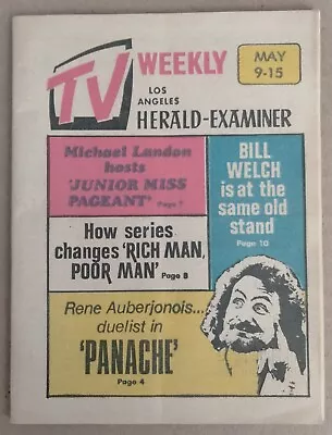 Michael Landon+rich Manpoor Man+rene Auberjonois 1970 Tv Weekly L.a.herald Ex • $4.99