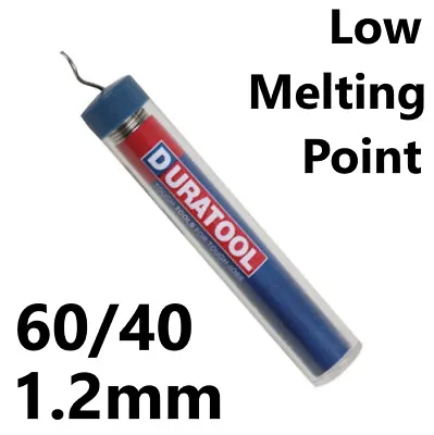 £3.29 • Buy 60/40 SOLDER WIRE TUBE TIN LEAD FLUX COVERED ELECTRICAL SOLDERING 17g 1.2mm 