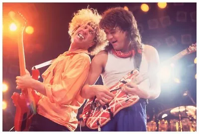 Sammy Hagar Eddie Van Halen Poster 24x36 Inch Photo Rare Print Wall Art Print 03 • $19.97