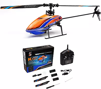 Wltoys XK K127 RC Helicopter Remote Control Helicopter Altitude Hold One Key T • $113.99