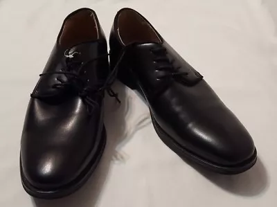 New W/O Tags Men's Merona Black Lace Up Cap Toe Oxfords Dress Shoes Size 8 • $26.09