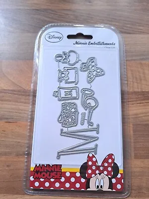 Disney Metal Die Set Minnie Mouse Minnie Embellishments 7 In Set  Brand New  • £5.95