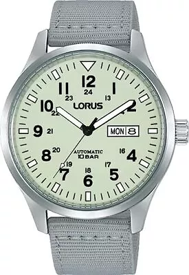 Lorus Men's Automatic Watch With Luminous Dial And Grey  Strap RL415BX9 • £79.99