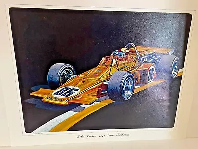  RON BURTON Lithographs Joe Leonard Al Unser Mark Donohue Peter Revson • $150