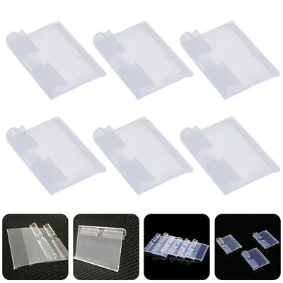 50pcs Self- Adhesive Label Holder Sign Clear Price Tags Shelf Retail Price X • £9.69