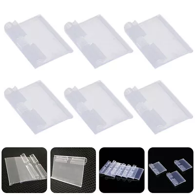 £8.99 • Buy 50pcs Self- Adhesive Label Holder Sign Clear Price Tags Shelf Retail Price