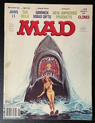 Mad Magazine #204 Jaws  II The Hulk Jan 1979 • $17