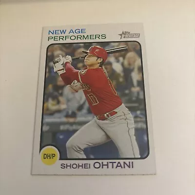 2022 Topps Heritage Shohei Ohtani New Age Performers Insert SP • $1.99