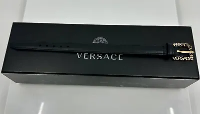 Versace Leather And Gold Adjustable Bracelet • $179
