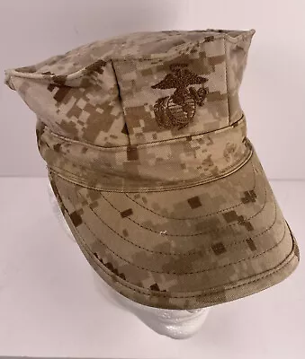 USMC Marine Corps Garrison Desert Marpat 8-Point Utility Cover Hat Size Small • $17.88