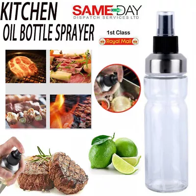 Oil Sprayer For Cooking Refilable Olive Oil Pump Spray Bottle For Baking BBQ • £6.97