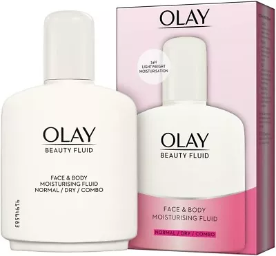 Olay Beauty Fluid Face And Body Moisturiser With Glycerin 200 Ml • £8.19
