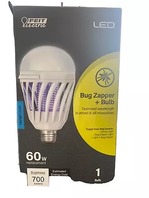 🔥🆕Feit Electric 60-Watt Equivalent A19 3-Way LED Bug Zapper Light Bulb✅ • $10.75