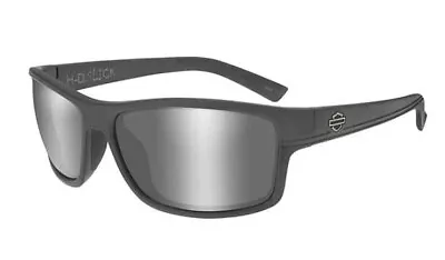 Harley-Davidson Men's Slick Smoke Lens And Matte Black Frame Sunglasses HASLK04 • $40.49
