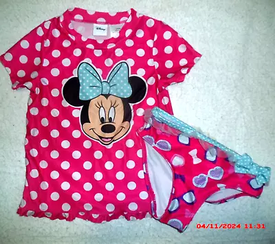 Girl's Disney Minnie Mouse 2 Pcs Swimsuit ~size 5t • $7