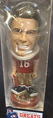 $125 • Buy JOE MONTANA San Francisco 49ers NFL Legend “Knucklehead” Bobblehead #/144