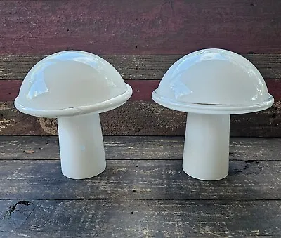 Pair MCM Mushroom Lamps Venetian Murano • $312.30