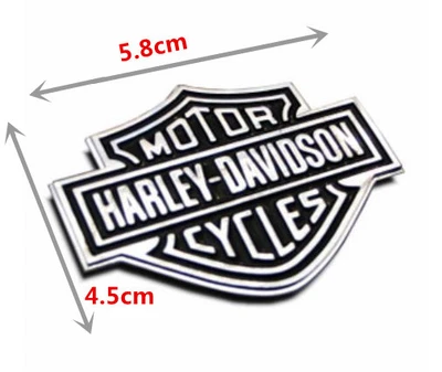 $6.95 • Buy Harley Davidson Chrome Motorcycle Body Tank Emblem Badge Logo Metal Sticker New