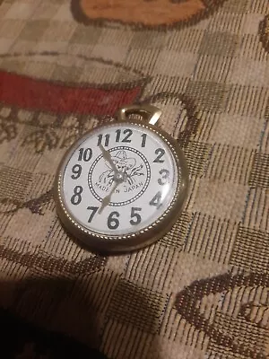 Vintage 1950's Toy Pocket Watch  Cowboy Theme Made In Japan Tin • $9