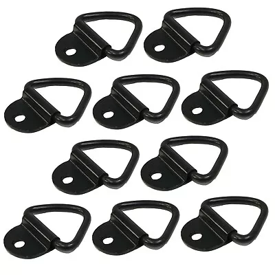 (10) 1/4  Steel D Ring Rope Tie Down Surface Mount Truck Trailer Camper ATV SR12 • $26.99