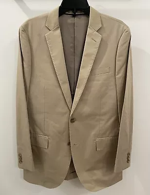 J. Crew Ludlow Italian Cotton Chino Khaki Suit Jacket Mens Size 38R New W/ Tags • $60