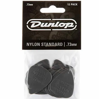 $9.50 • Buy 12x Jim Dunlop Nylon  Greys  .73MM Gauge Guitar Picks Plectrums