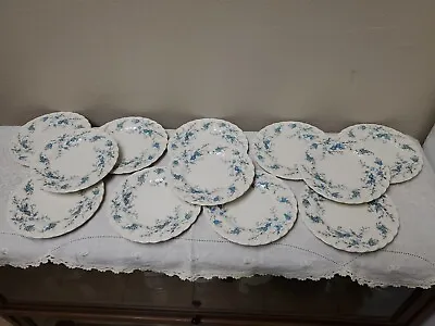 12 Vintage MYOTT Forget Me Not ⭐ 6  BREAD / DESSERT PLATES ⭐ Staffordshire  • $20