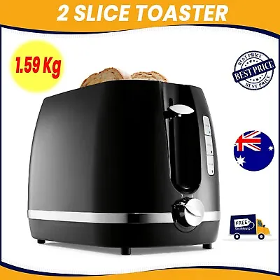 $24.95 • Buy Toaster 2-Slice Electric Automatic Crumb Tray Defrost Reheat Variable Browning