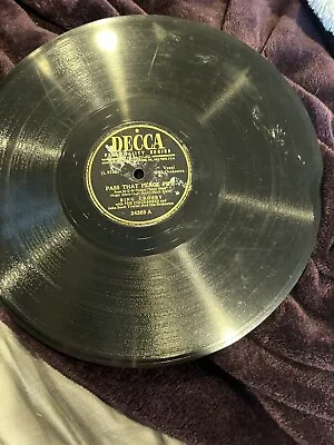 Bing Crosby - Pass That Peace Pipe & Suspense - Decca 78 RPM  1947 • $6.03