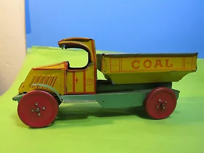 Antique 1930s Tin Toy Coal Delivery Truck 8.5  By J Chein Co USA • $158.50