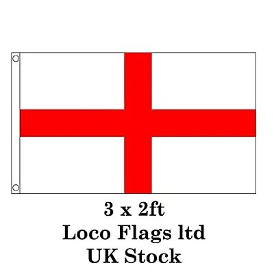 ENGLAND St George 3 X 2ft Flag Hand Big Saint Country State Kingdom Territory UK • £4.99