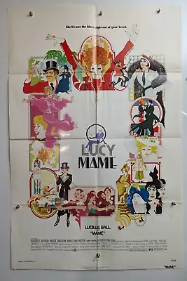 Lucille Ball Bea Arthur  Mame   Original Vintage 1974 Movie Poster 27x41 • £56.74