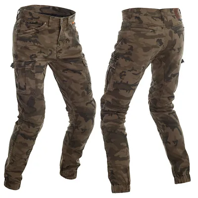 £219.99 • Buy RICHA APACHE Cotton/Denim Dupont Slim Fit Motorcycle Cargo Trousers Armour Jeans