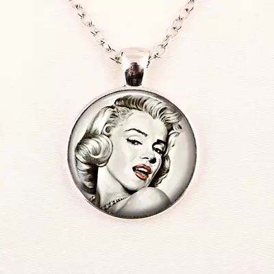 Marilyn Monroe Movie Pendant 925 Sterling Silver 22  Necklace Jewelry Men Women • $19.66