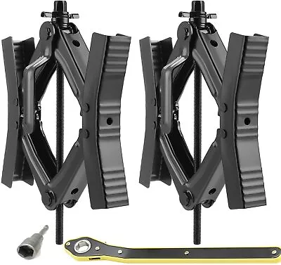 $47.79 • Buy Wheel Chock Stabilizer Camper Scissor 2 Sets For RV Travel Trailers X Chocks