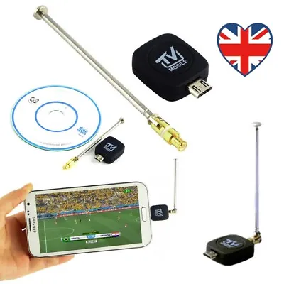 Mini Micro USB DVB-T Digital Mobile TV Tuner Receiver For Android Phone • £11.75