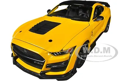 2020 Ford Mustang Shelby Gt500 Yellow 1/18 Diecast Model Car By Maisto 31452 • $37.99