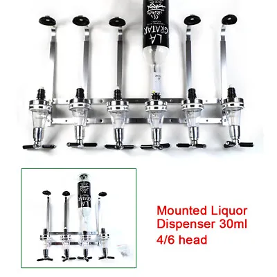 6 Bottle Liquor Dispenser Alcohol Drink Bar Beverage Whiskey Shot Stand Home • $33.25