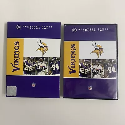 NFL Minnesota Vikings 5 Greatest Games Volume 1 (DVD 2009 5-Disc Set) Best Of • $63.99